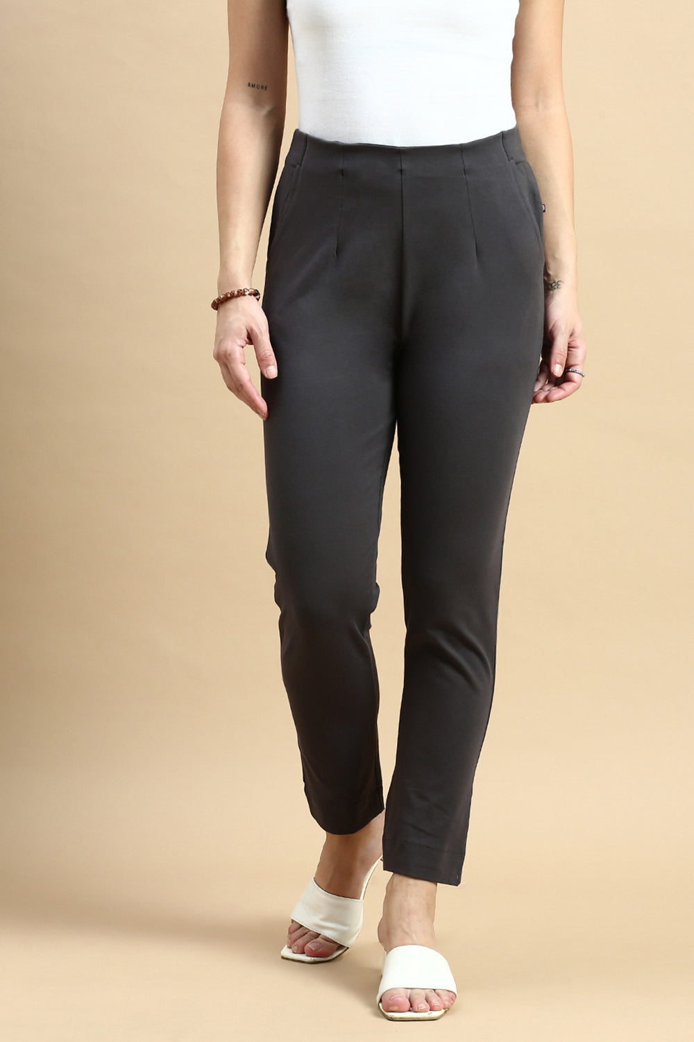 Women Grey Casual Pants