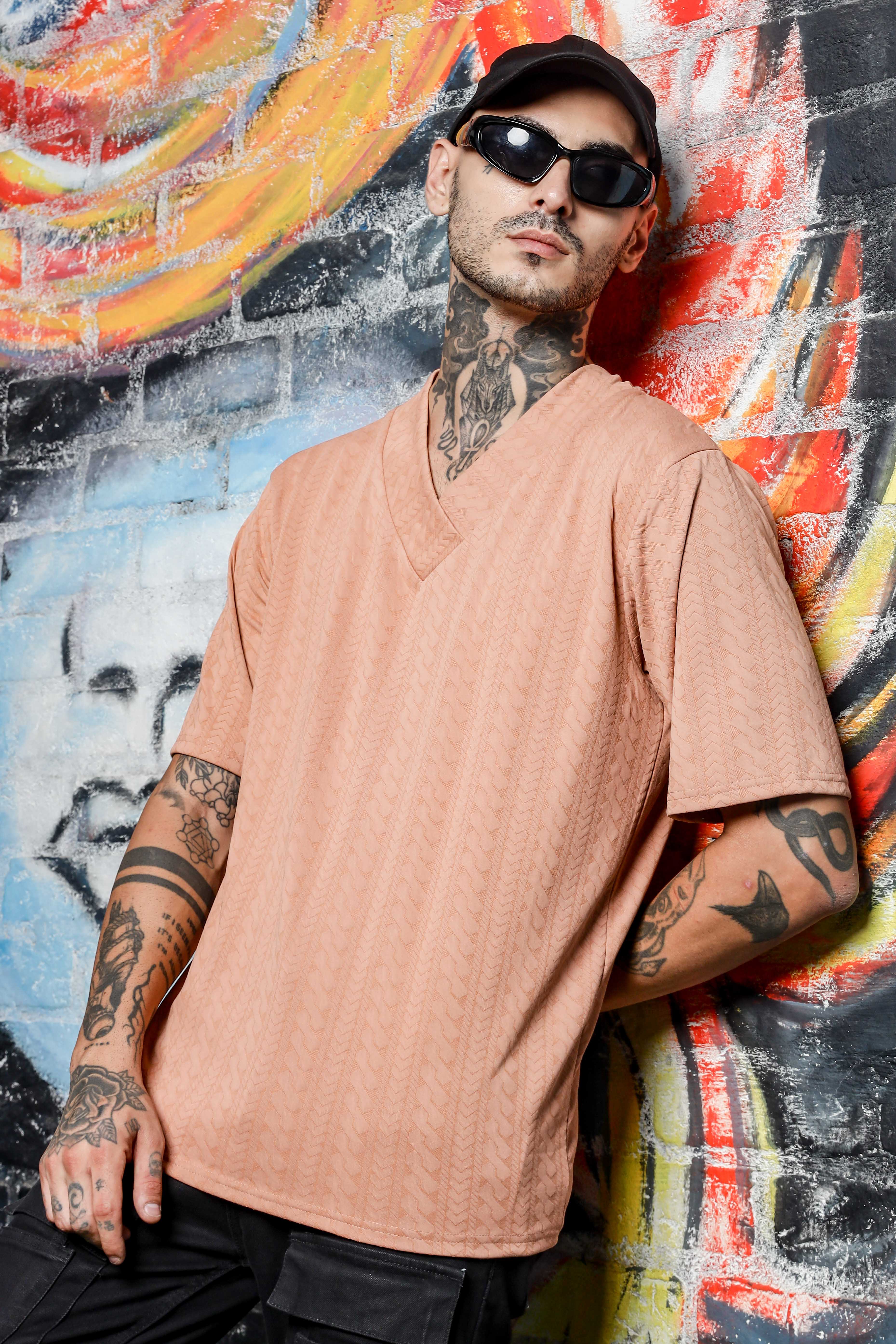 Unisex Brown Oversized T-shirt