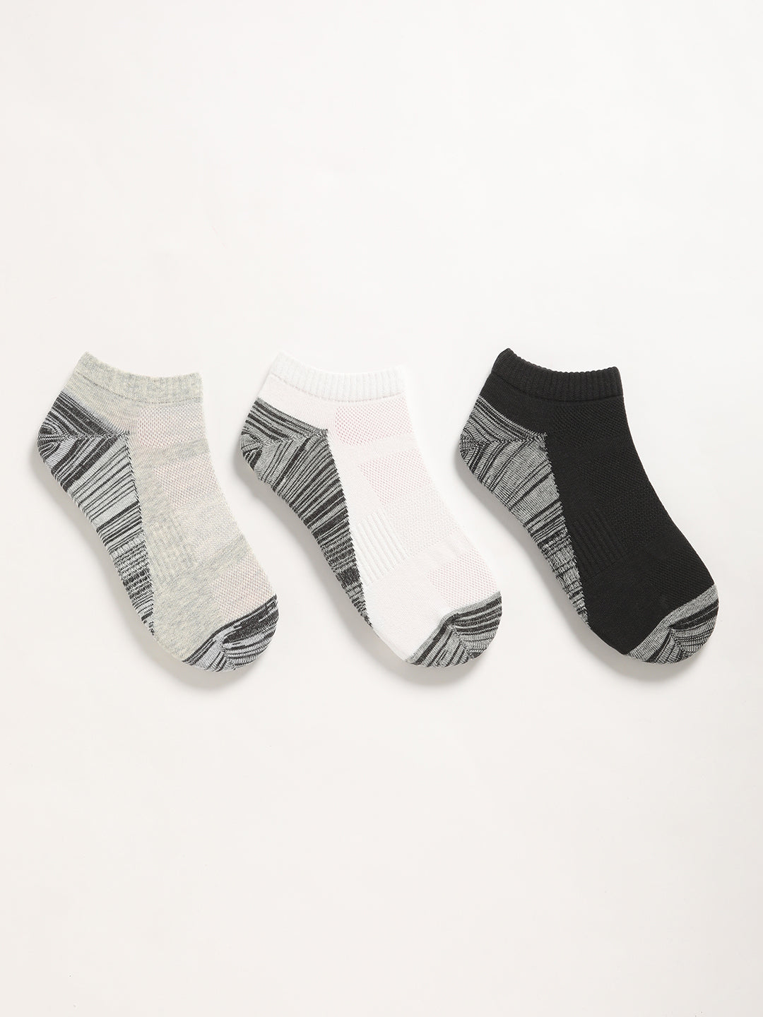 Men Pack of 3 Striped Ankle Length Socks