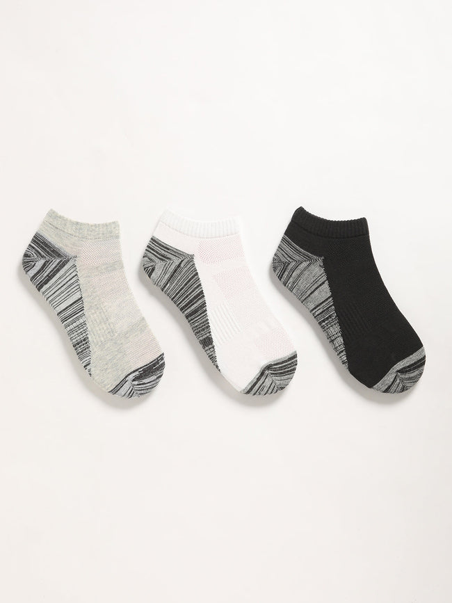 Men Pack of 3 Striped Ankle Length Socks