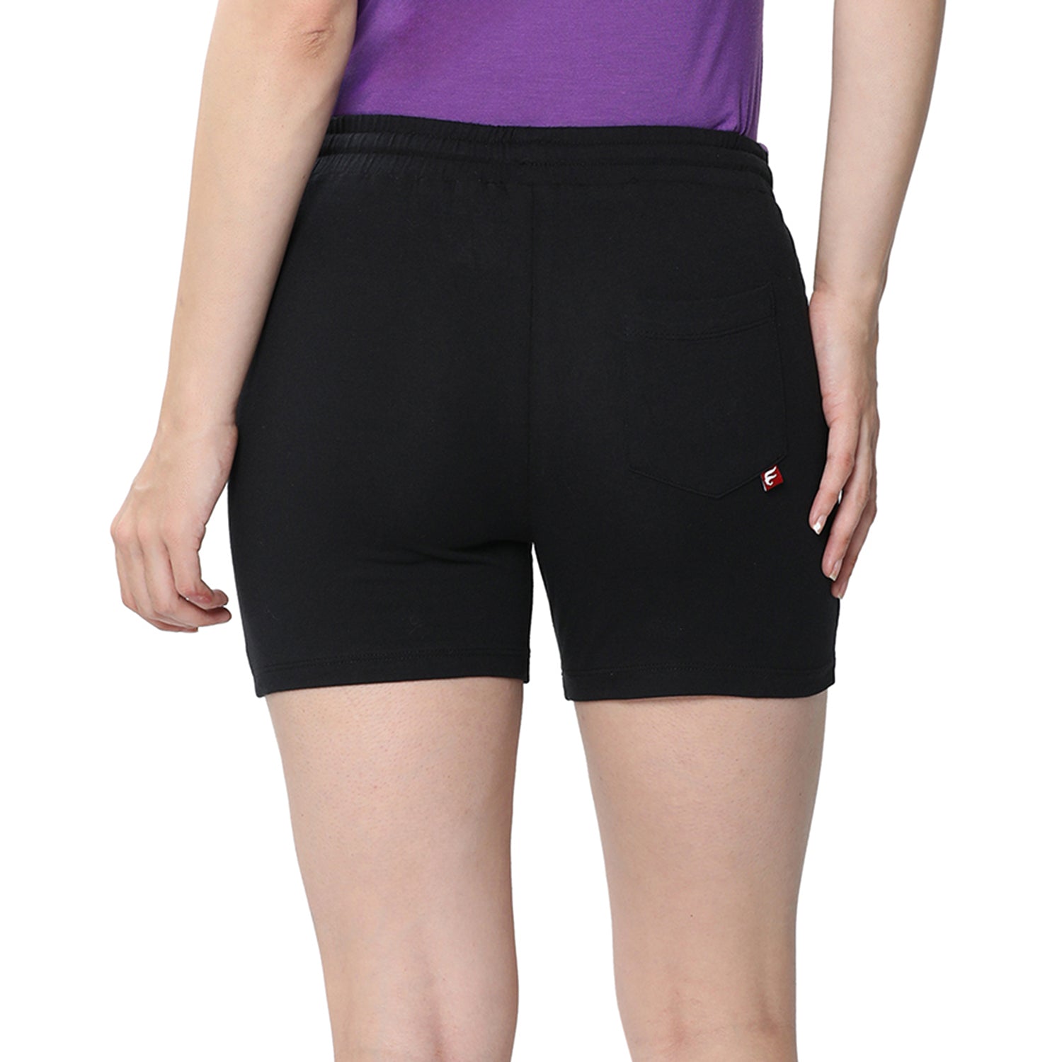Women Black Hot Shorts