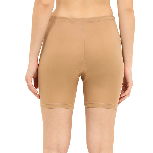 Women Beige Cycling Shorts