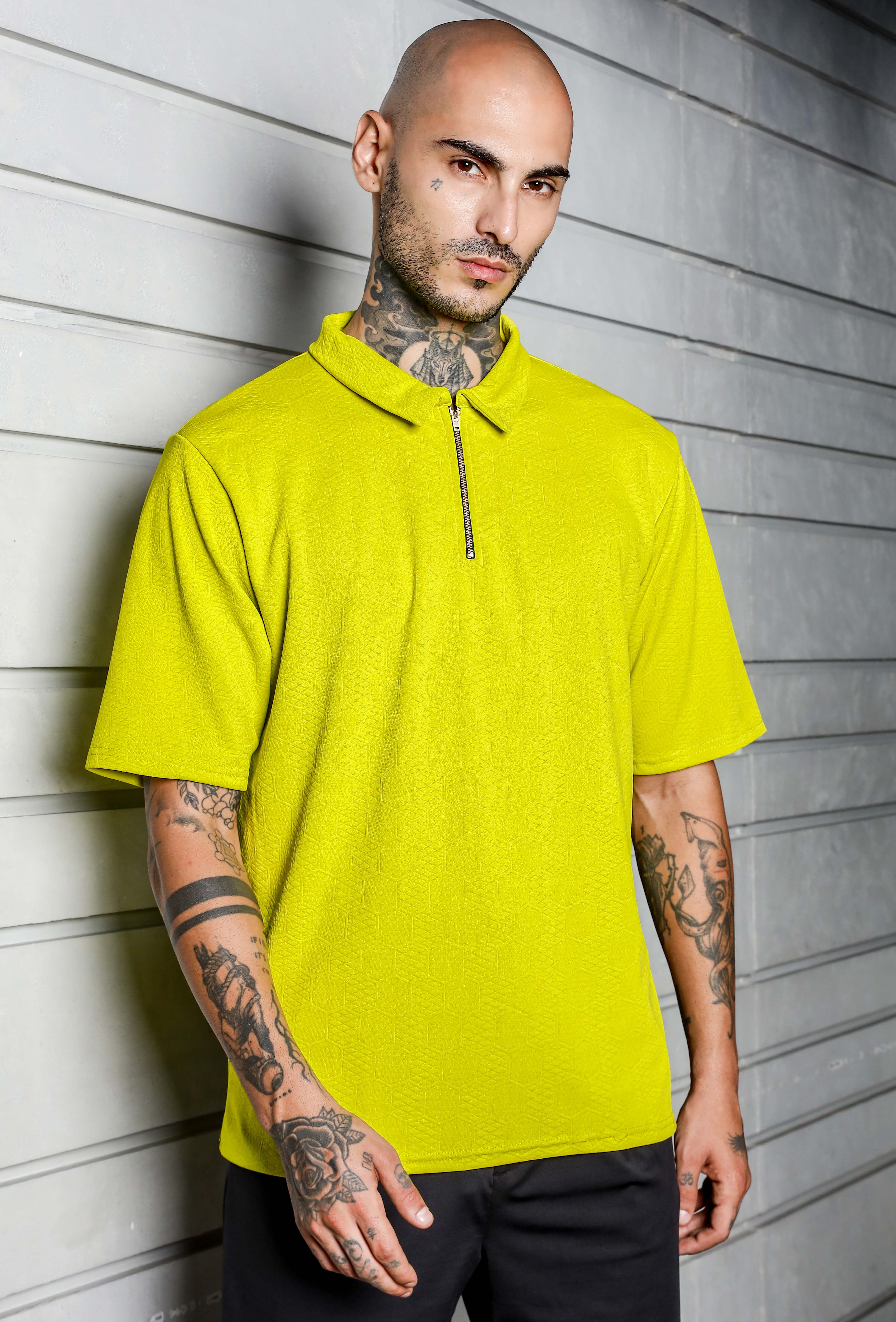 Men Green Relaxed Fit T-shirt