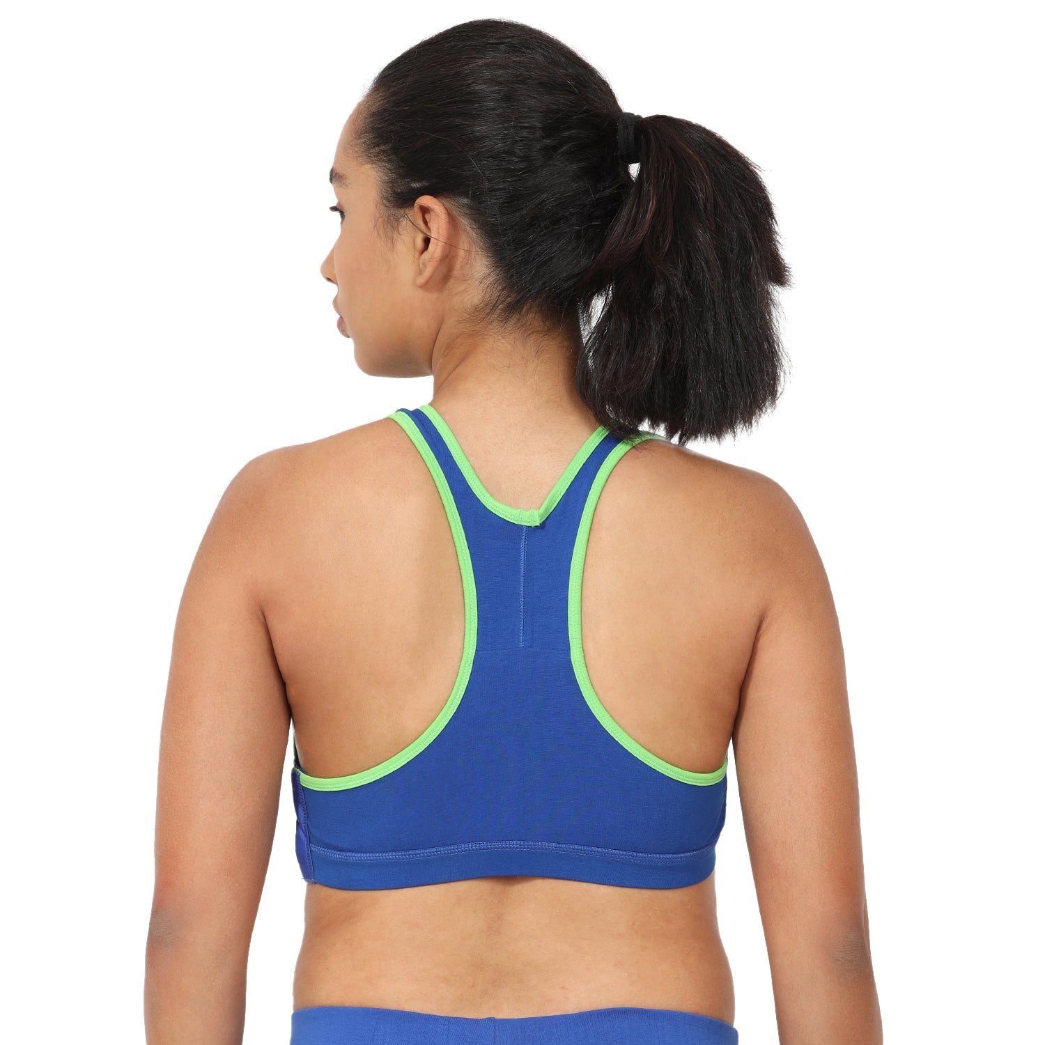 Racer Back Wirefree Removable Pad Side Closure Slip-on Sports Bra