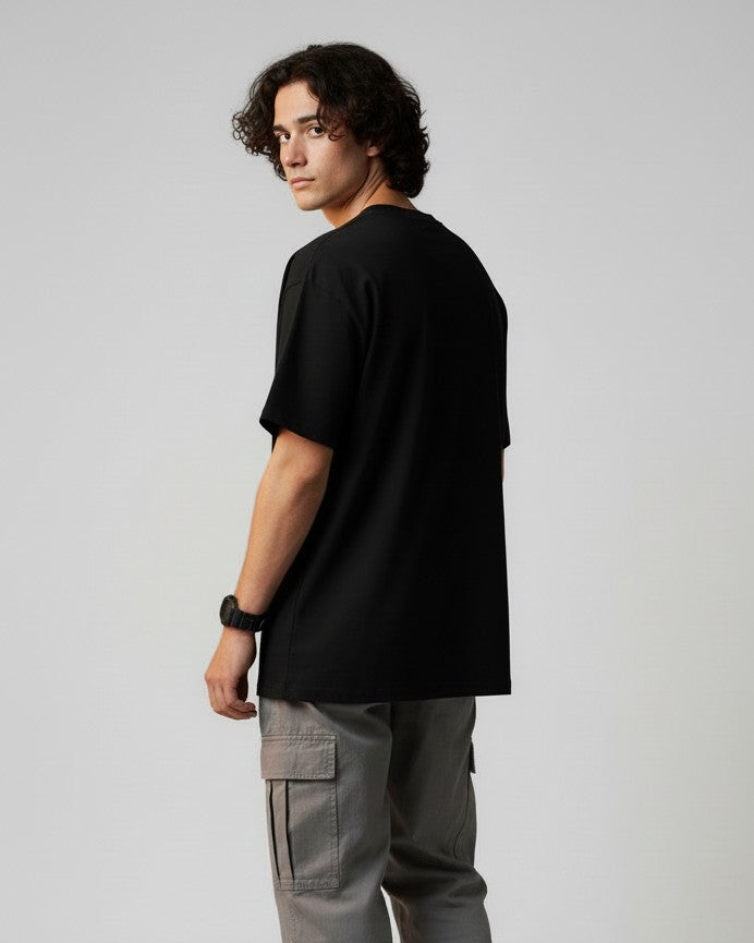Men Printed Cotton Oversized T-Shirt