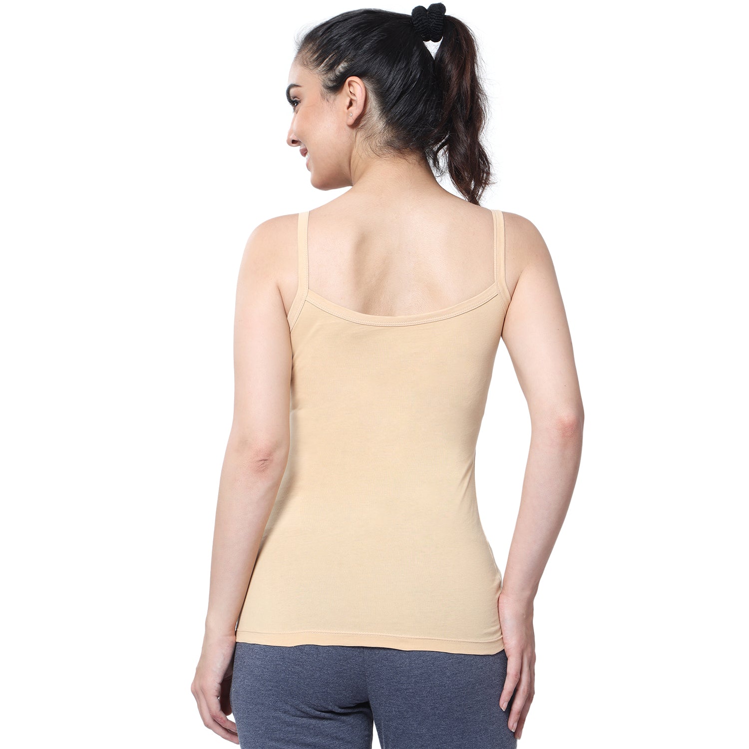 Regular Fit Round Neck Short Length Basic Camisole