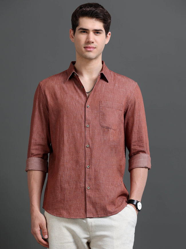 Men Brown Rupo Rainy Shirt