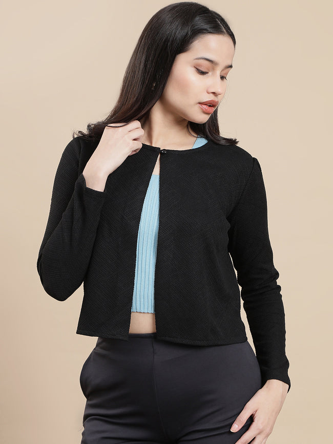 Women Black Casual Top