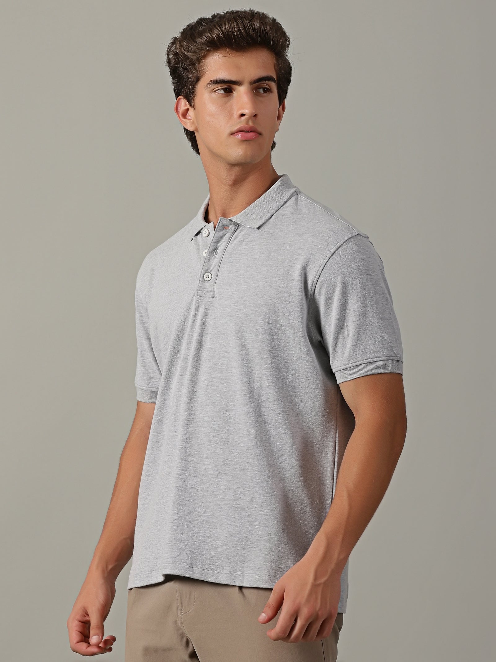 Men Grey Regular Fit T-Shirt