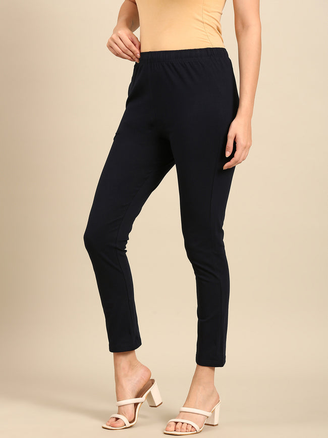 Women Navy Casual Pants