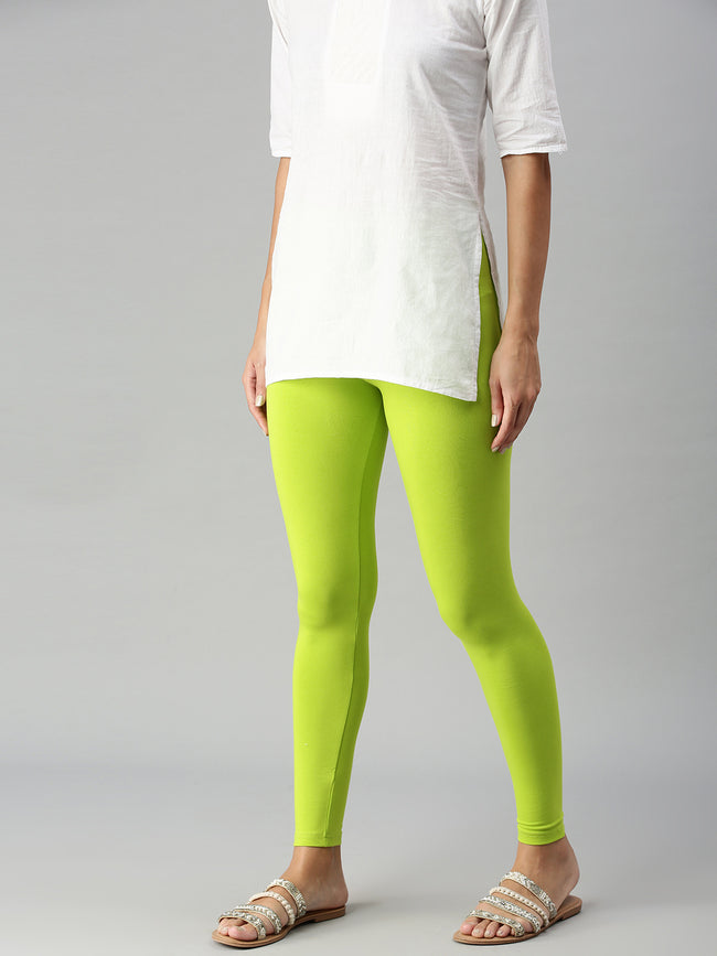 Women Yellow Casual Leggings