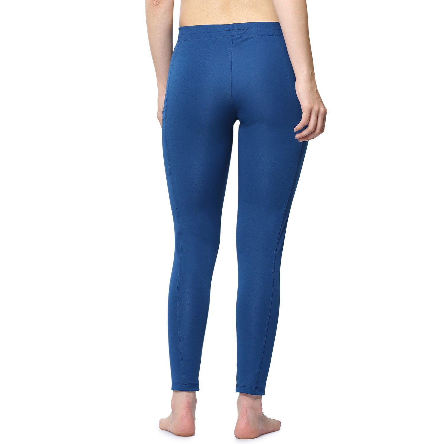 Women Blue Ankle Length Yoga Pant