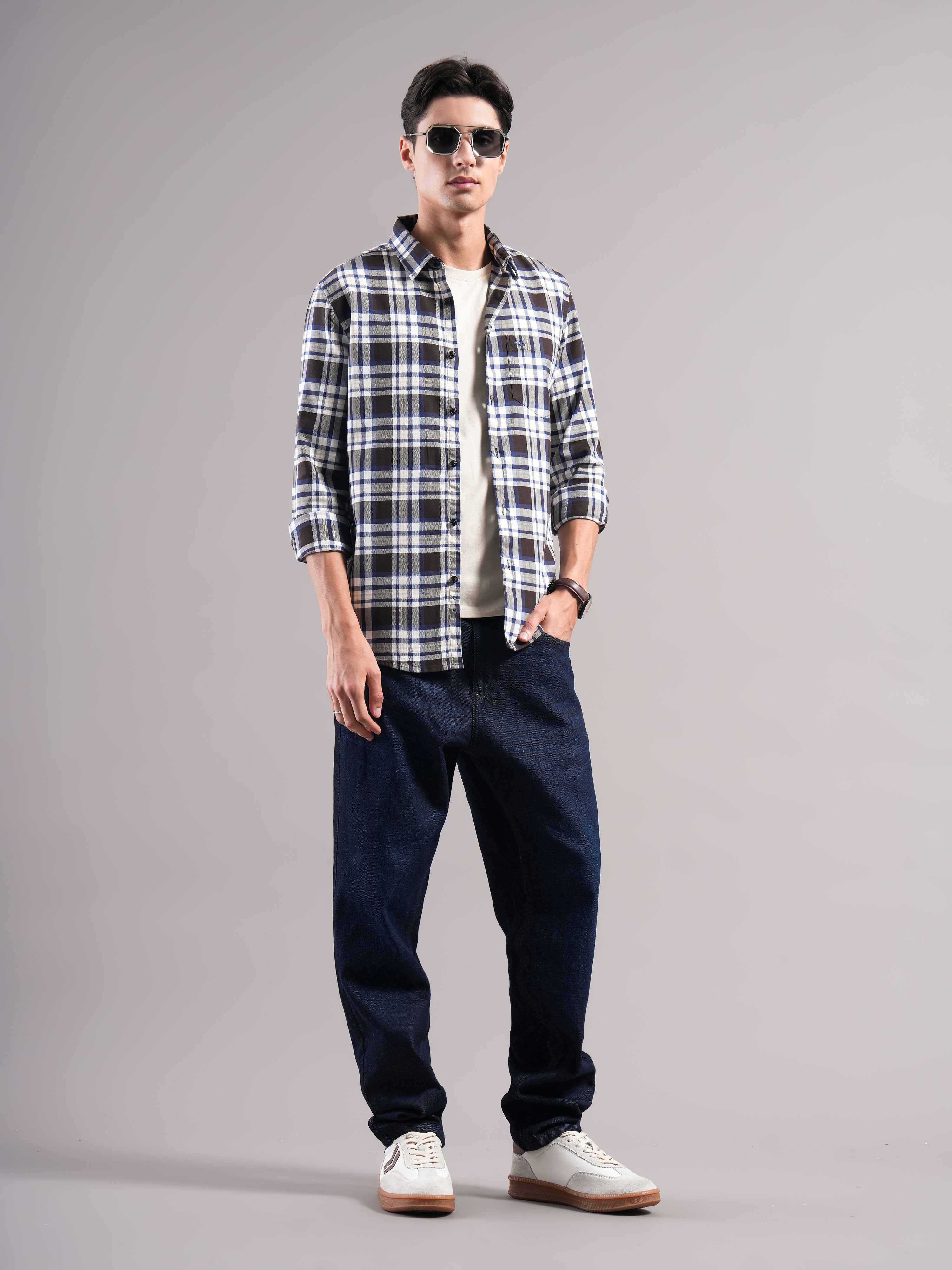 Men Brown Casual Shirt