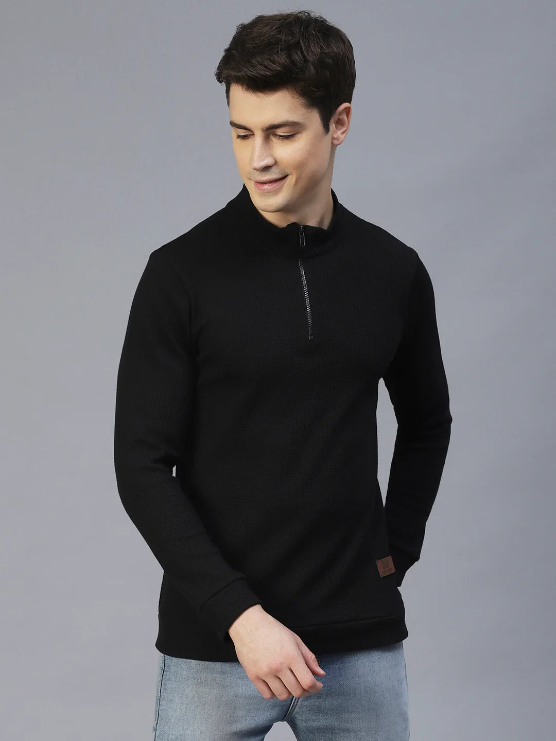 Men Comfy Henley Knit T-Shirt