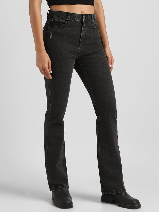 Women Black high waist Bootcut Jeans