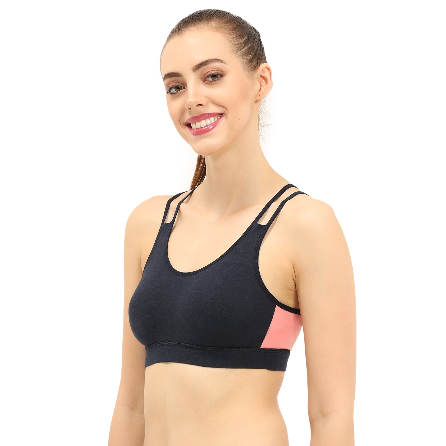 Padded Non-Wired Full Coverage Sports Bra