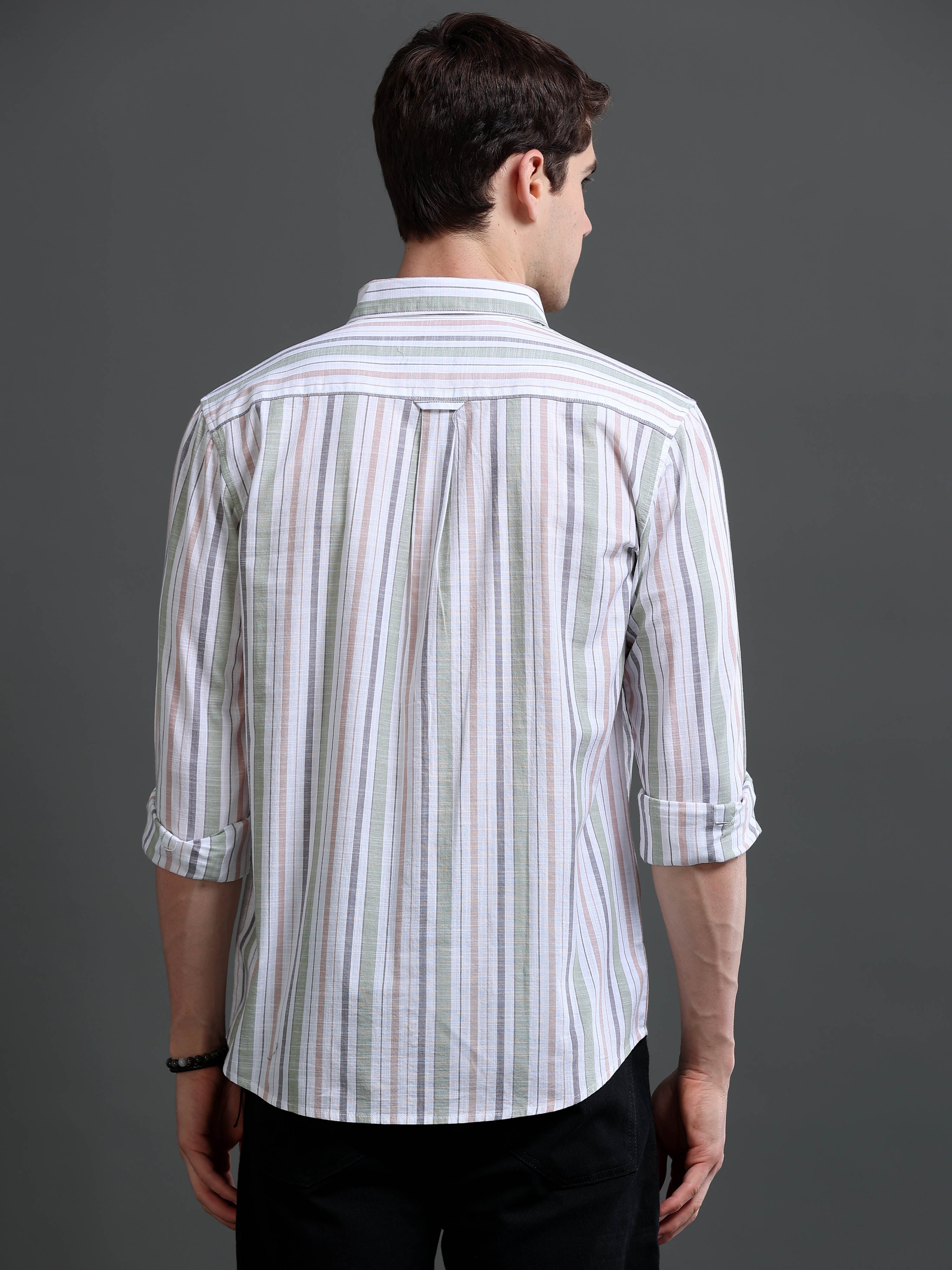 Men Multi Striped Shirt