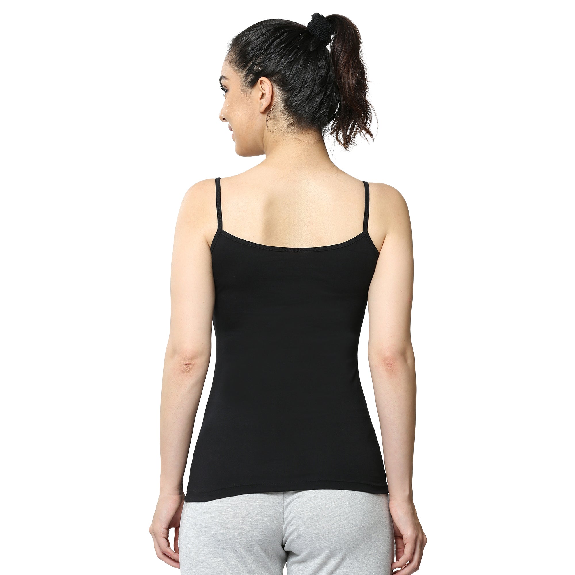 Contour Fit Round Neck Short Length Lace Camisole