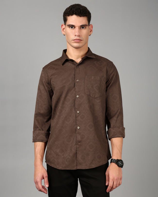 Men Brown Casual Shirt