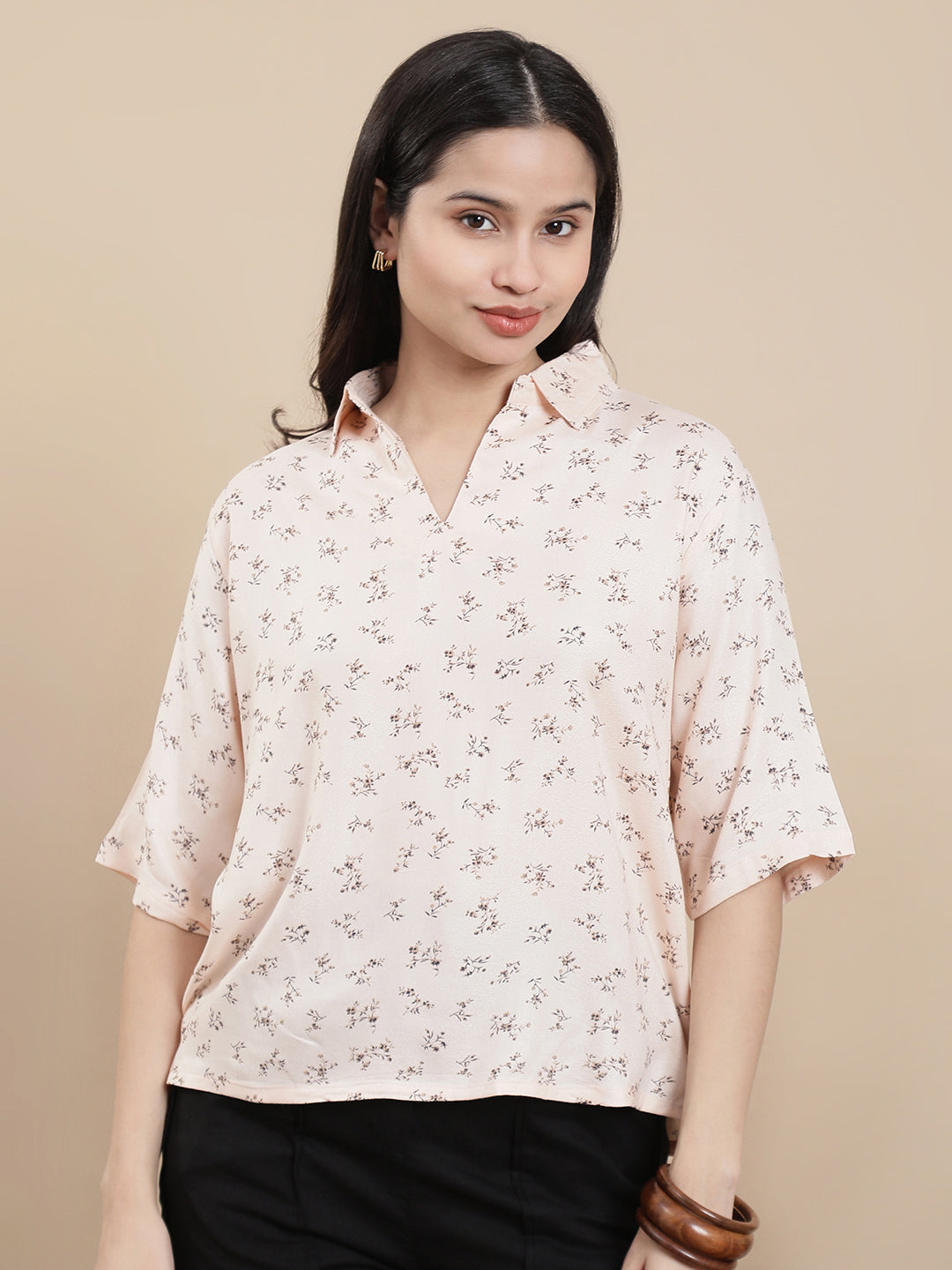 Women Beige Casual Top