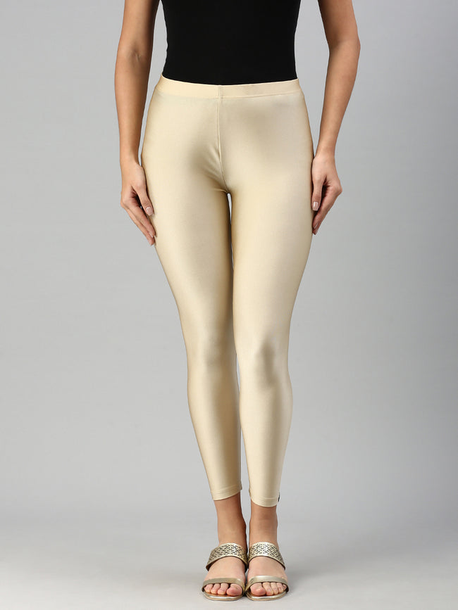 Women Gold Festive Leggings