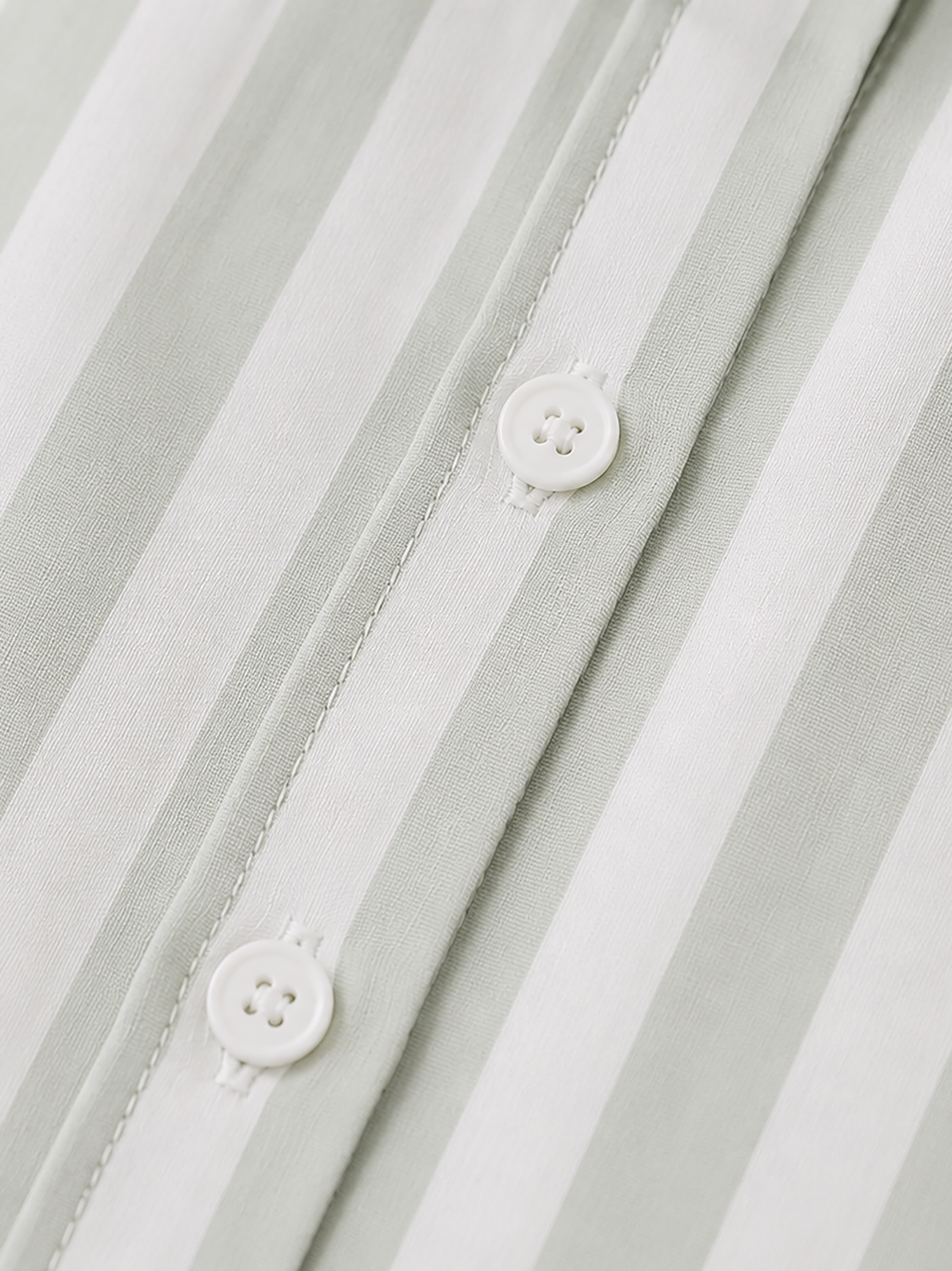 Women Mint Green Stripe Panel Detail Shirt