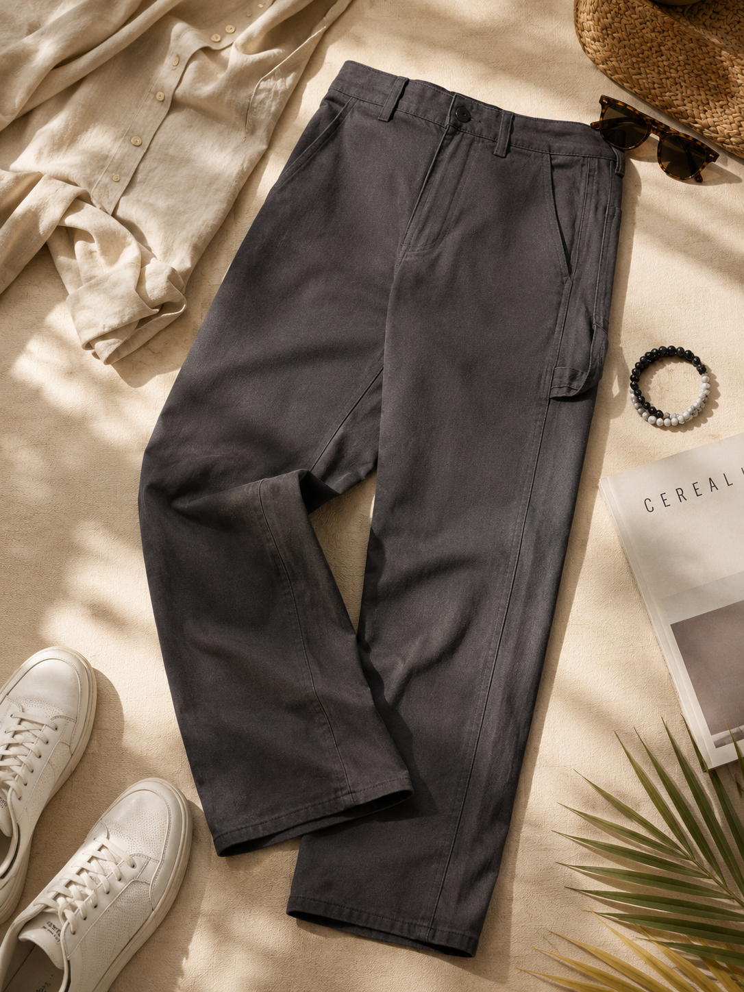 Men Grey Mid Rise Straight Fit Jeans