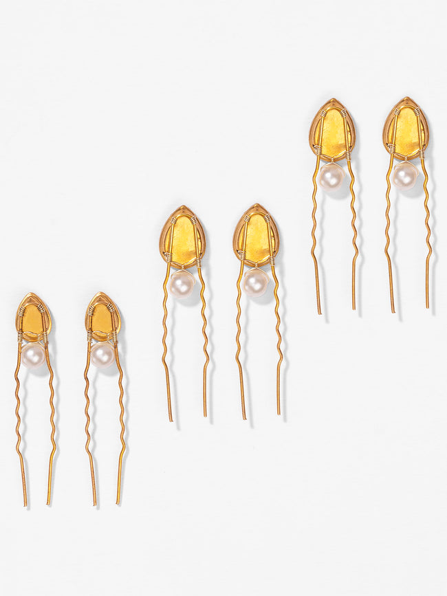 Multi Crystal Pins - Set of 6