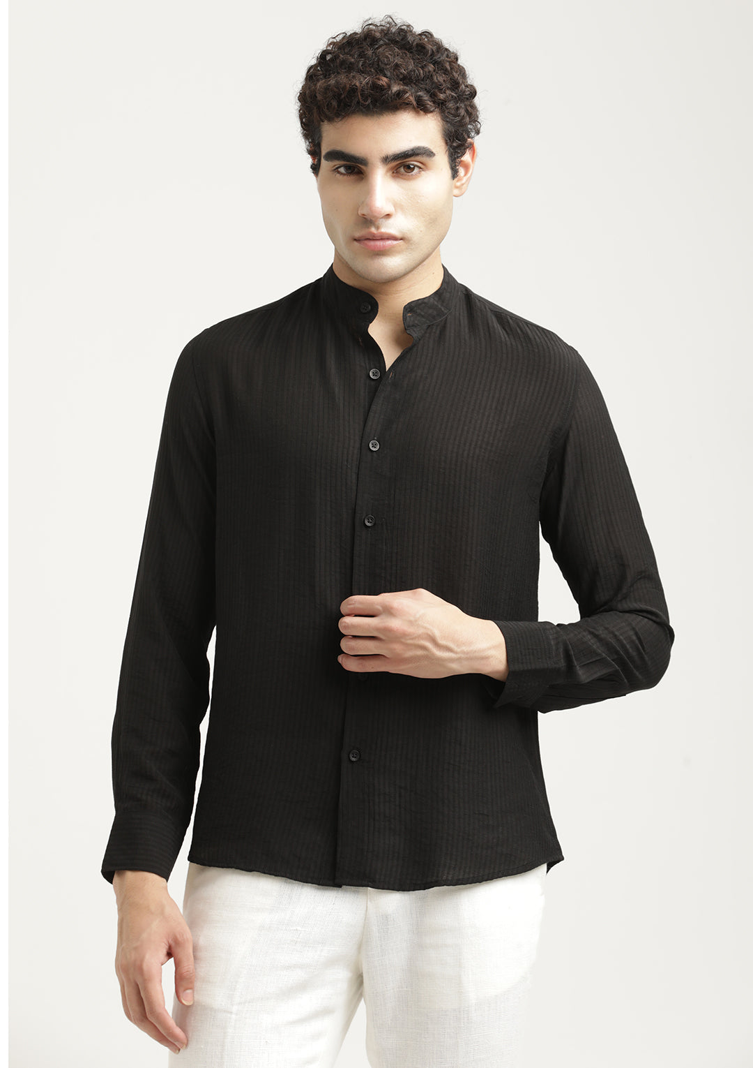 Men Textured Nylon Shirt