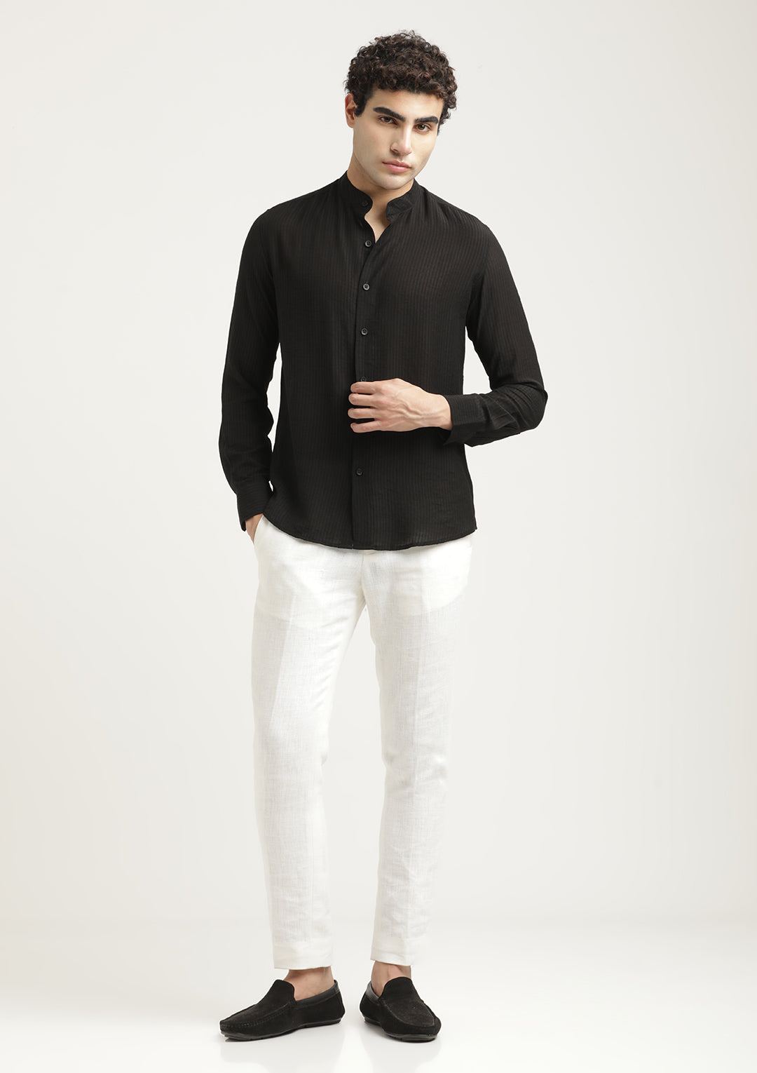 Men Textured Nylon Shirt