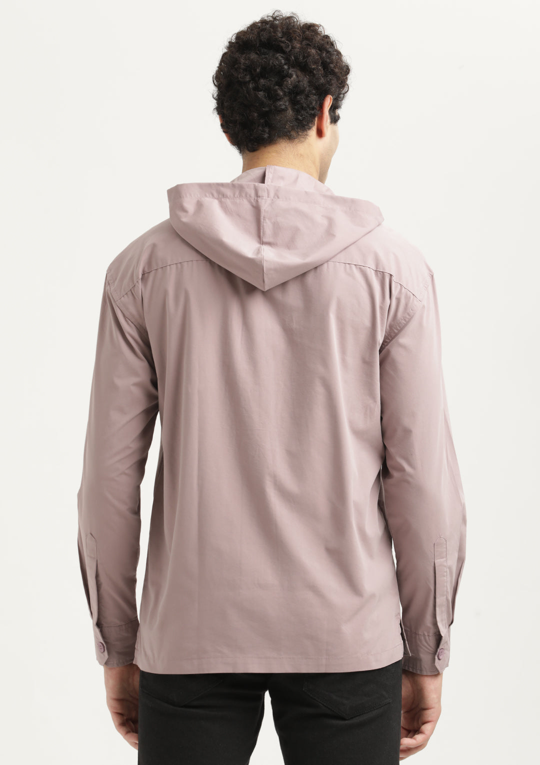 Men Hooded Utility Shirt