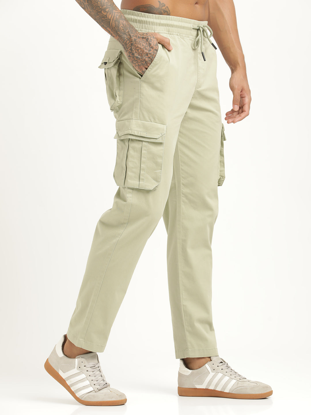 Men Cotton Cargo Trousers
