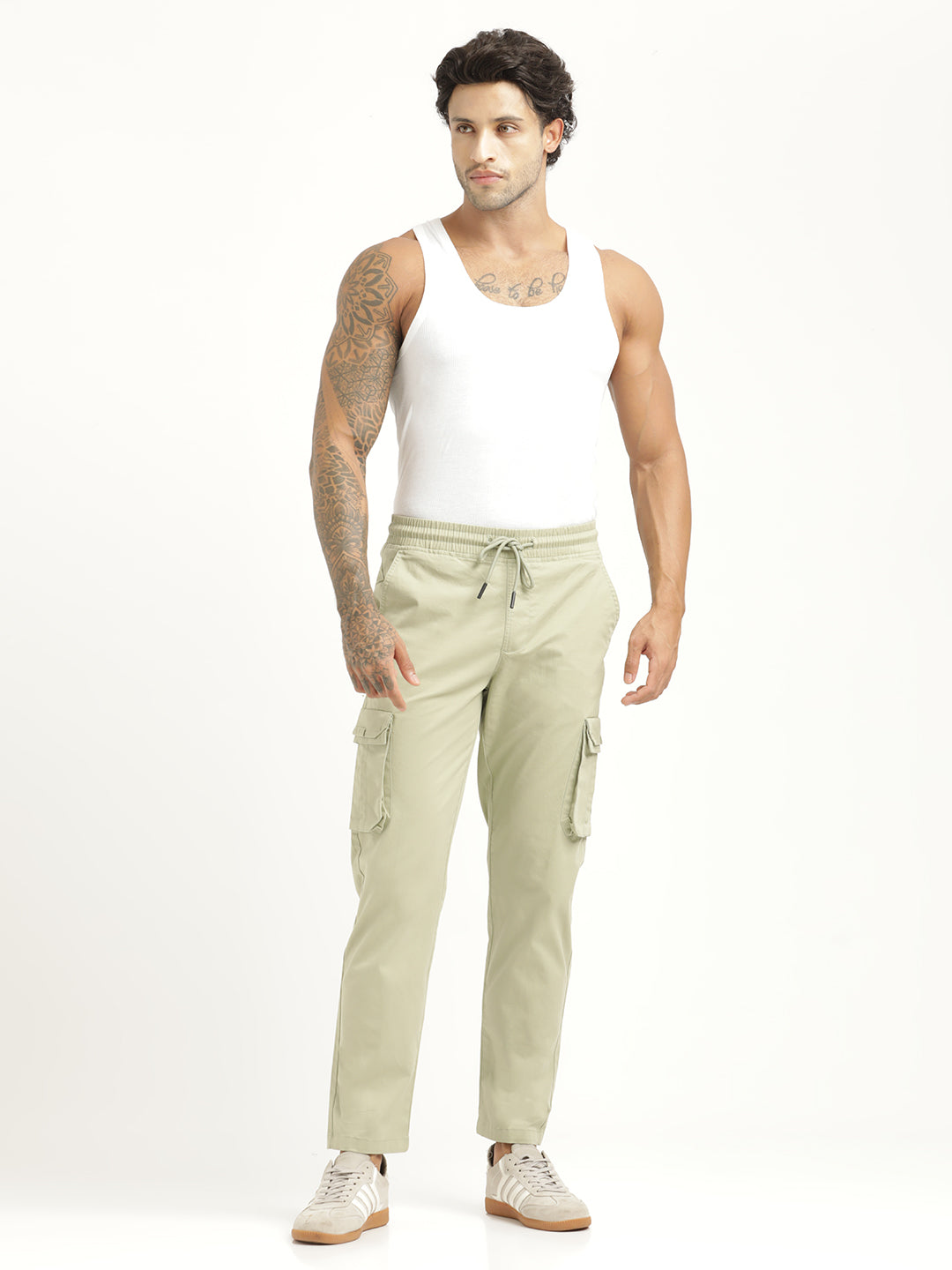 Men Cotton Cargo Trousers