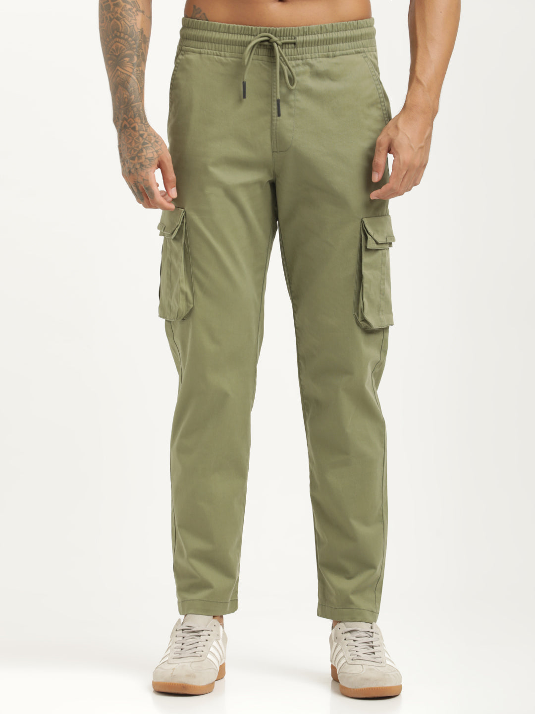 Men Cotton Cargo Trousers