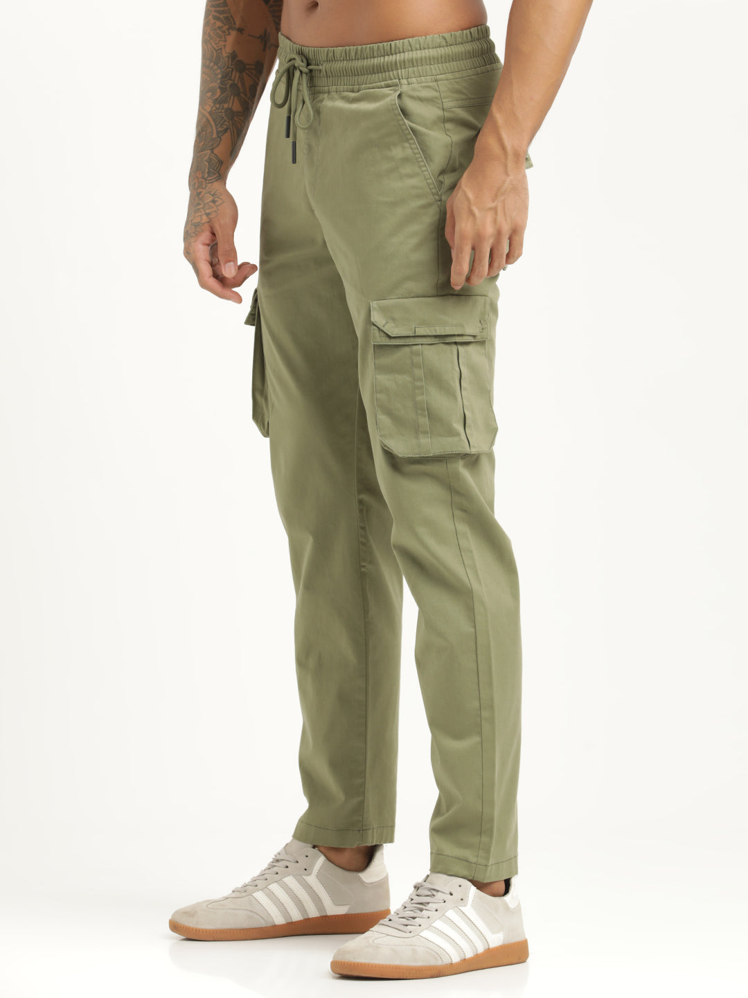 Men Cotton Cargo Trousers