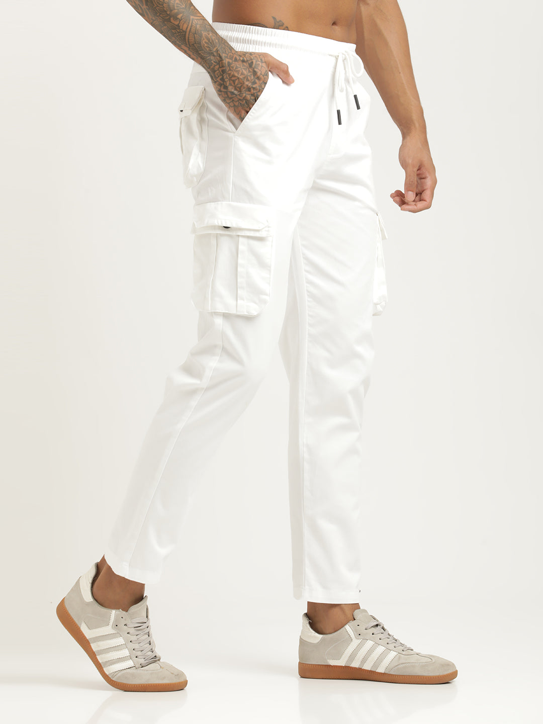 Men Cotton Cargo Trousers