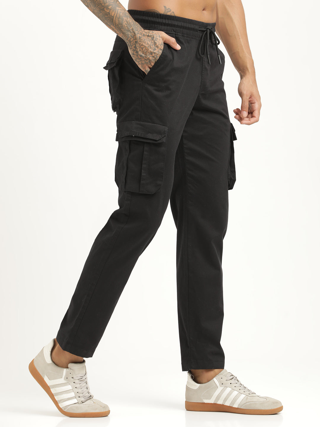 Men Cotton Cargo Trousers
