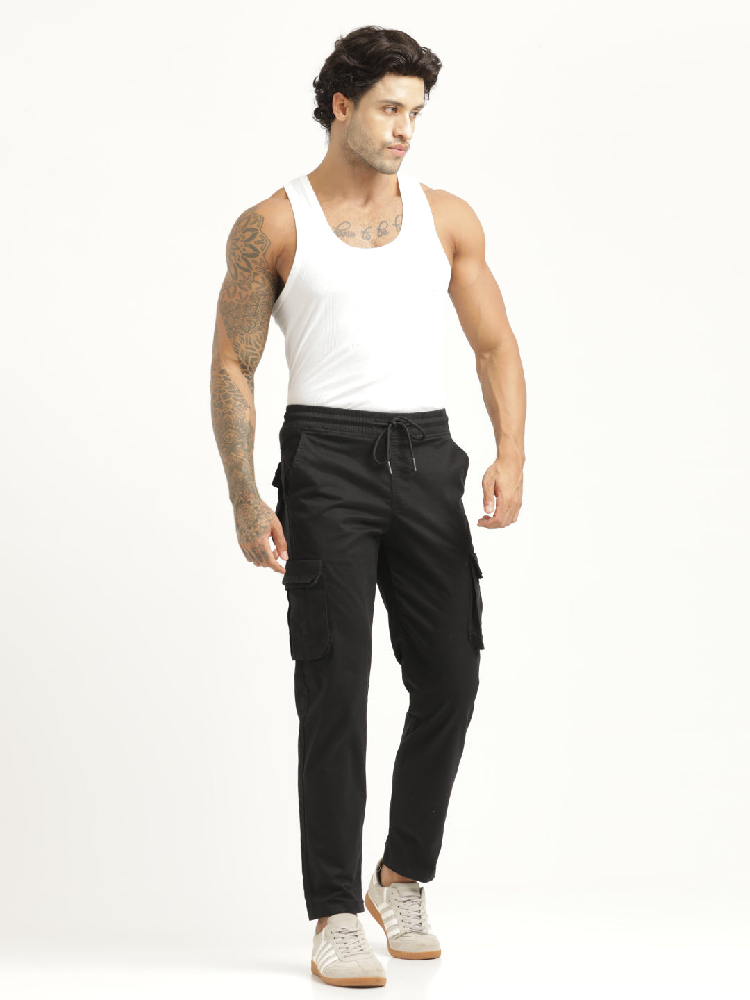 Men Cotton Cargo Trousers