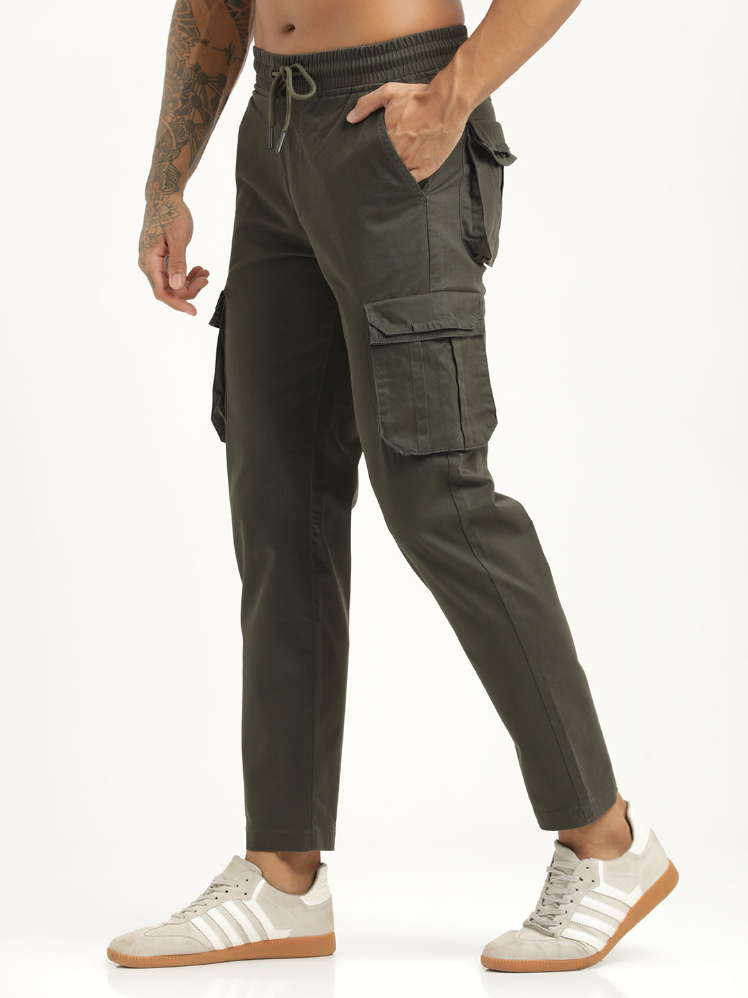 Men Cotton Cargo Trousers