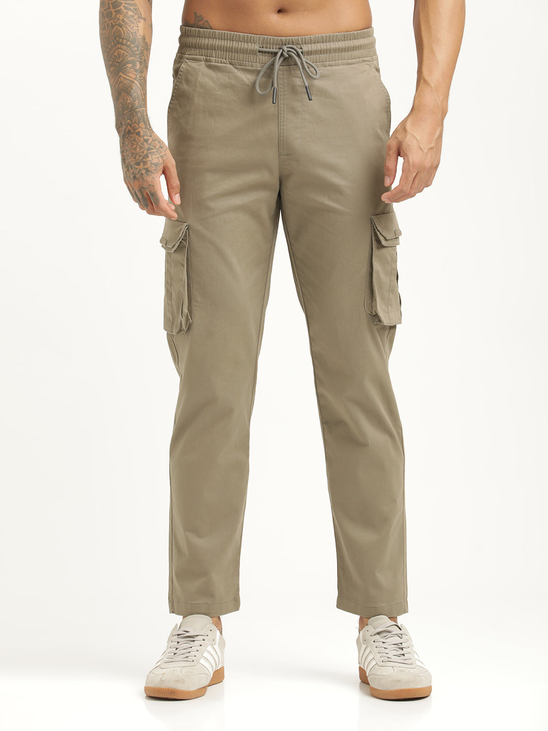 Men Cotton Cargo Trousers