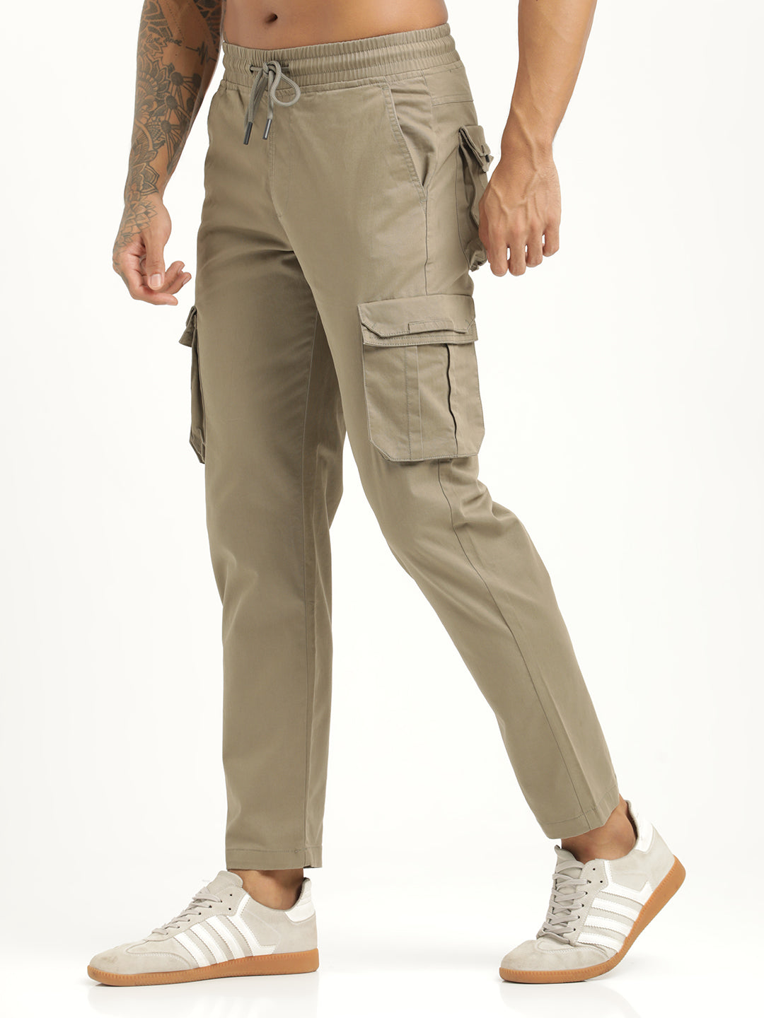 Men Cotton Cargo Trousers