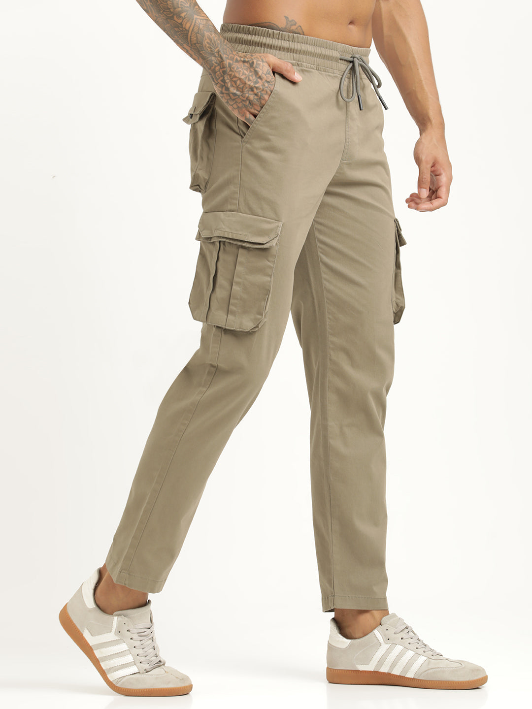 Men Cotton Cargo Trousers