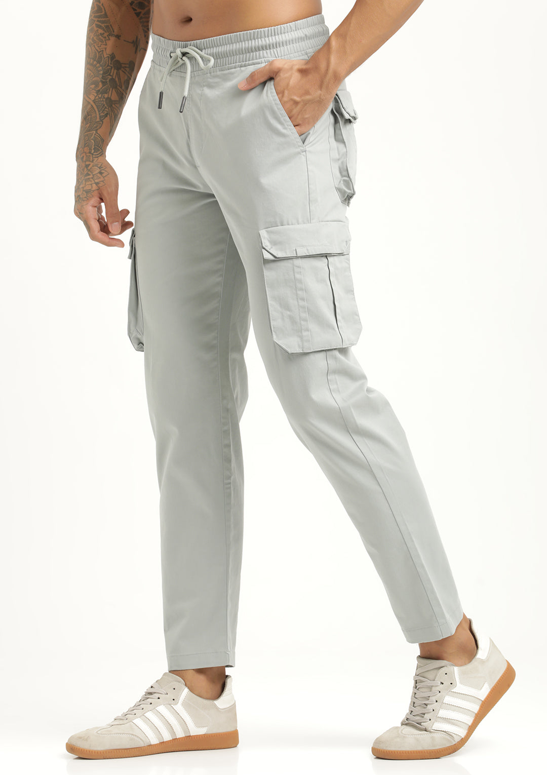 Men Cotton Cargo Trousers