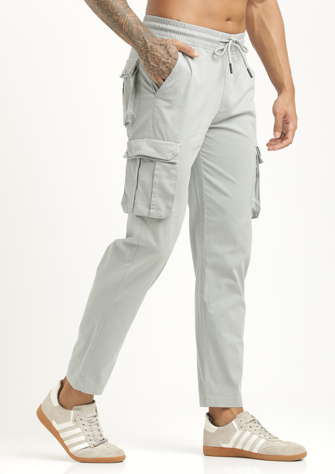 Men Cotton Cargo Trousers