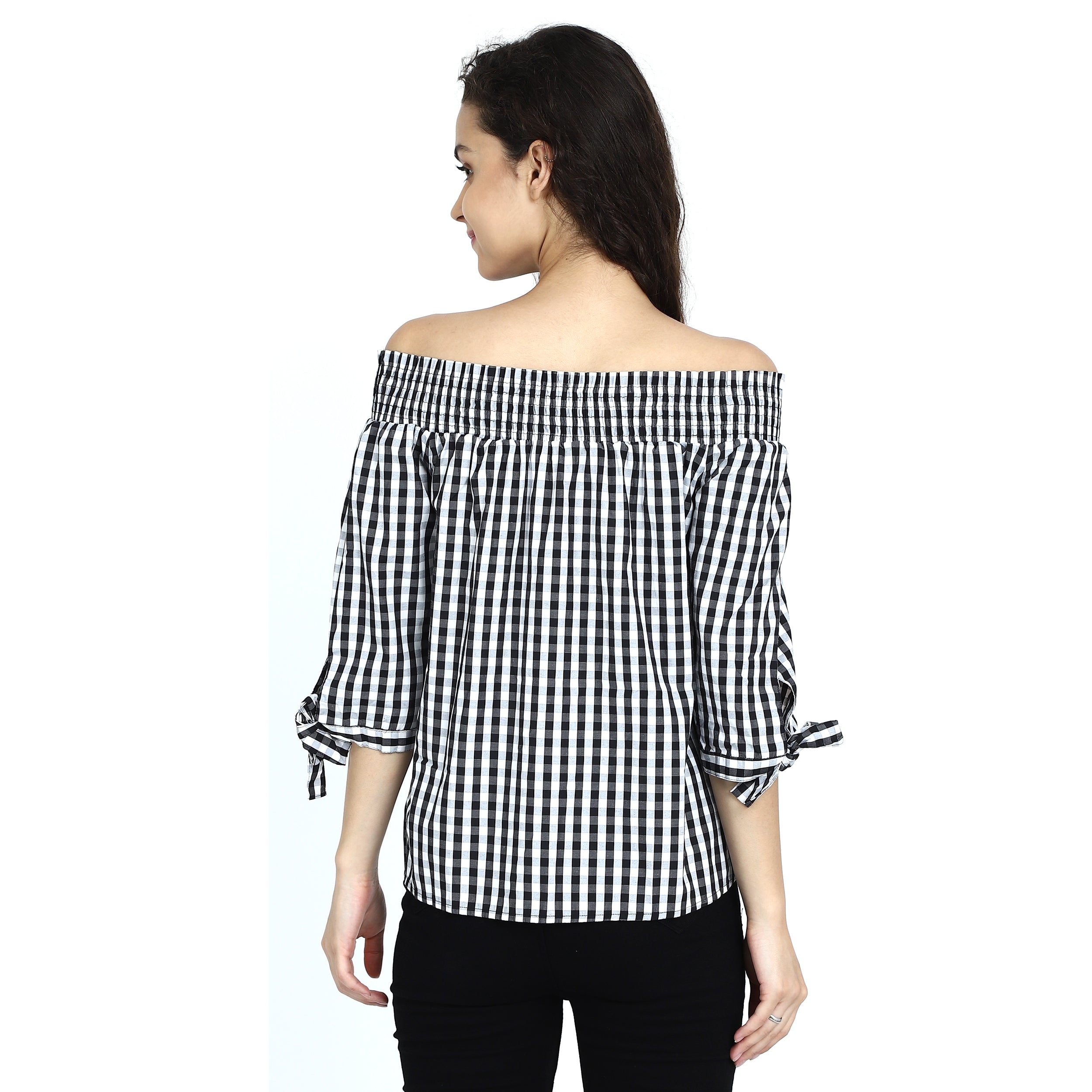 Women Black Off Shoulder Top