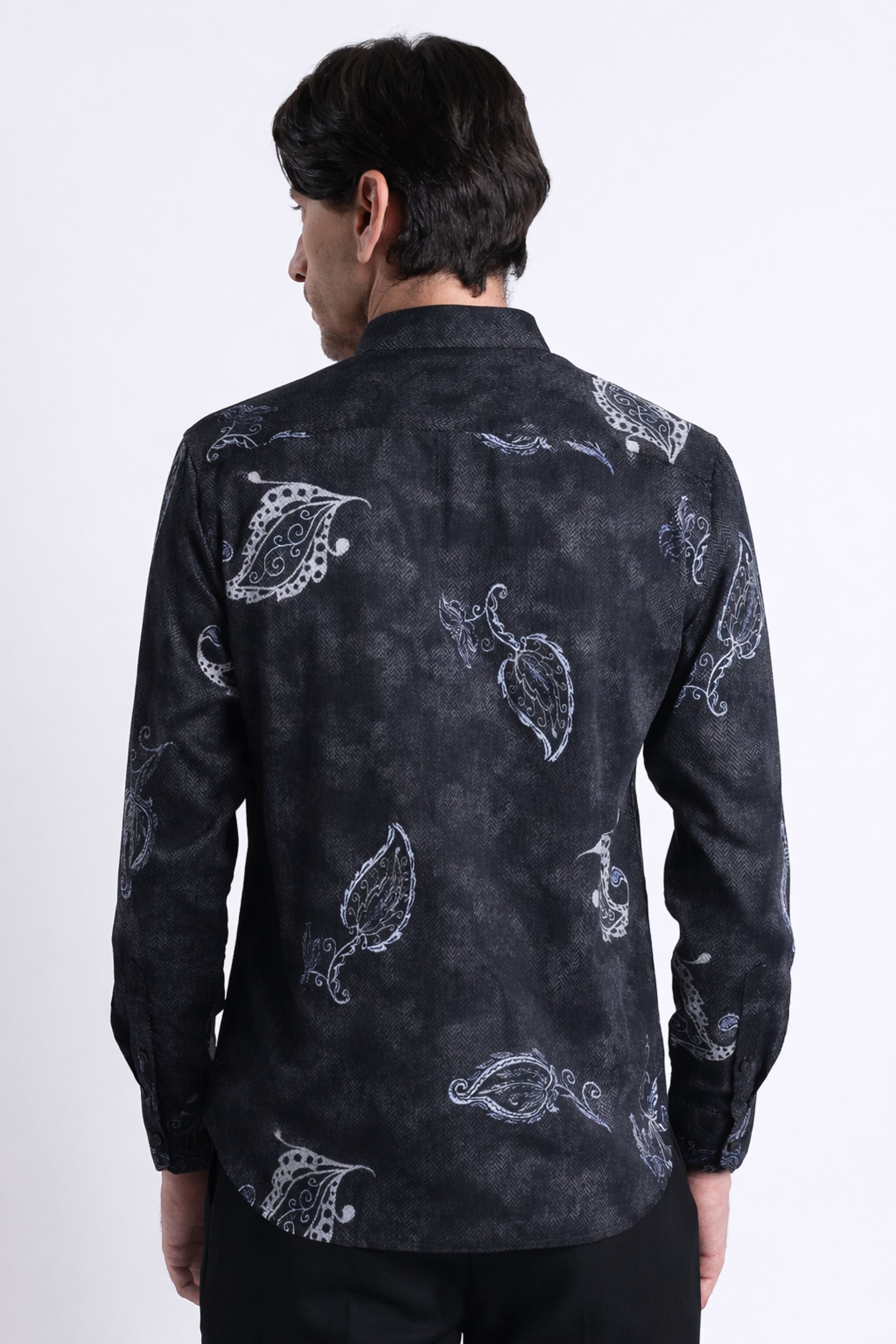 Men Refined Floral Digital Print Shirt