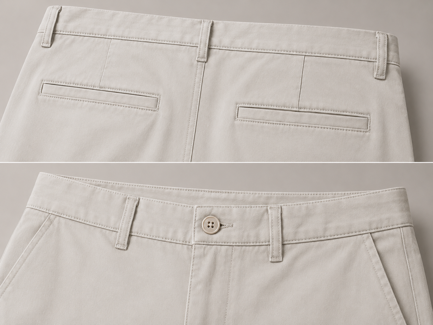 Men Cream Tailored Fit Trousers