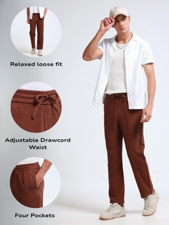 Men Brown Everyday Trousers