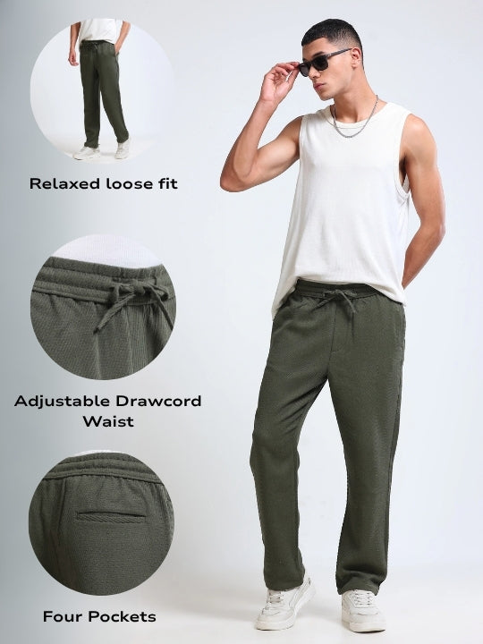 Men Green Everyday Trousers