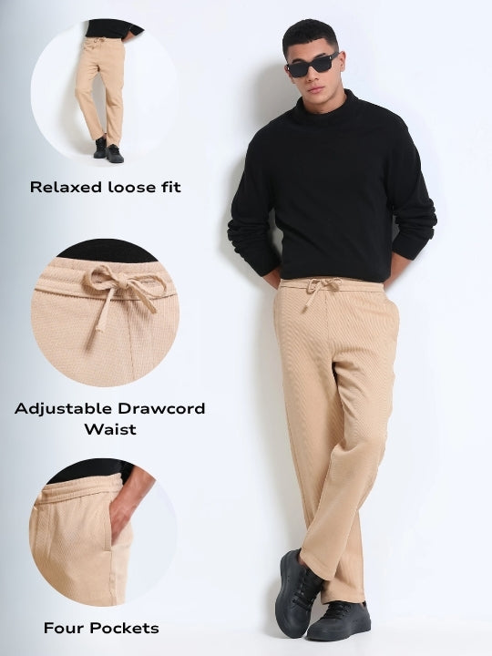 Men Beige Everyday Trousers